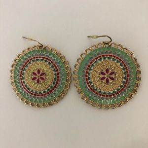 Round Mandala Custom Jewelry Earrings